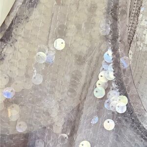 Zara Metallic Silver Dress